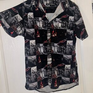 Men's Black Graphic Shirt